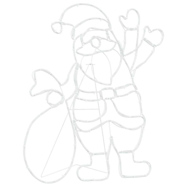 Luz de Santa Claus Multicolor 58.5 x 60 x 1.3 cm Hierro M 4