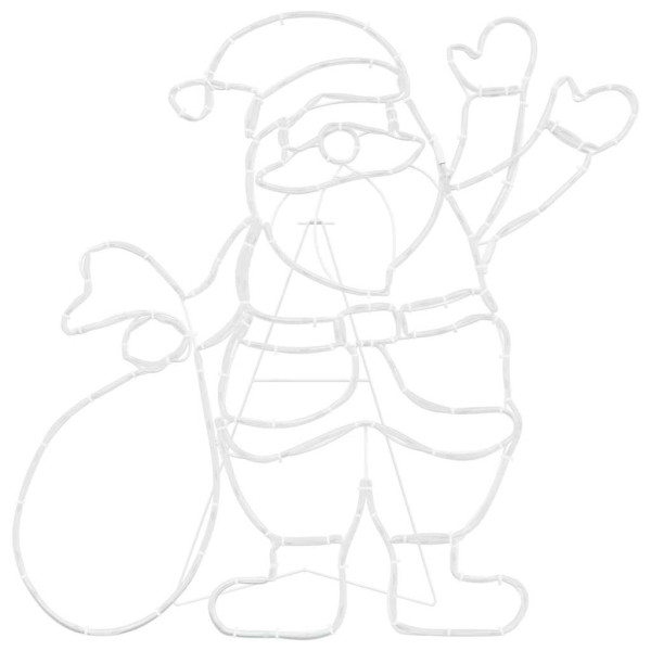 Luz de Santa Claus Multicolor 58.5 x 60 x 1.3 cm Hierro M 5