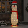 Figura de pingüino de nieve Blanco cálido 78 x 88 x 180 cm tela 1