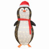 Figura de pingüino de nieve Blanco cálido 78 x 88 x 180 cm tela 2