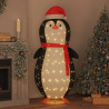 Figura de pingüino de nieve Blanco cálido 78 x 88 x 180 cm tela 3