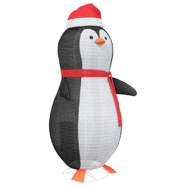 Figura de pingüino de nieve Blanco cálido 78 x 88 x 180 cm tela M 4