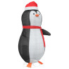 Figura de pingüino de nieve Blanco cálido 78 x 88 x 180 cm tela 4
