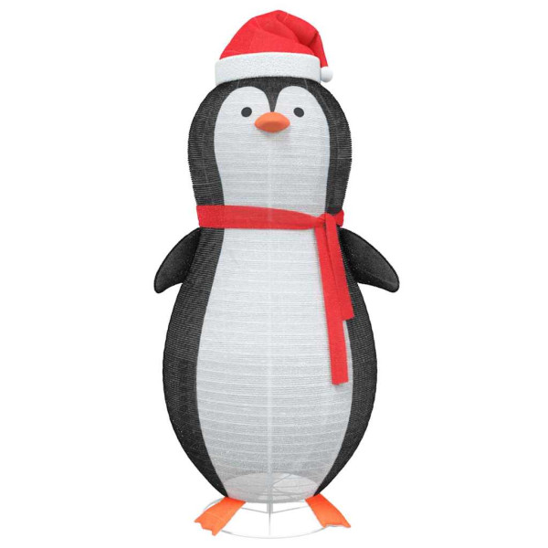 Figura de pingüino de nieve Blanco cálido 78 x 88 x 180 cm tela M 5