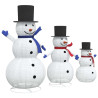 Familia de Muñecos de Nieve Navideños 3 pcs Cálido 4