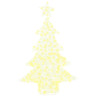 Árbol de Navidad con 100 LED cálido 120 cm Acrílico 2