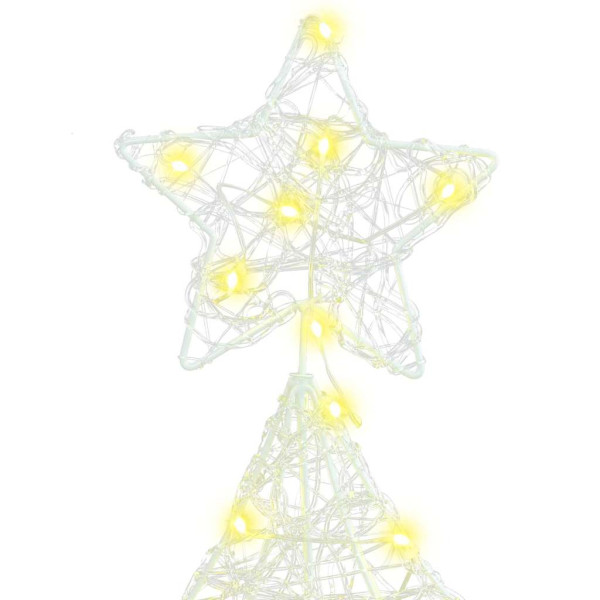 Árbol de Navidad con 100 LED cálido 120 cm Acrílico M 5