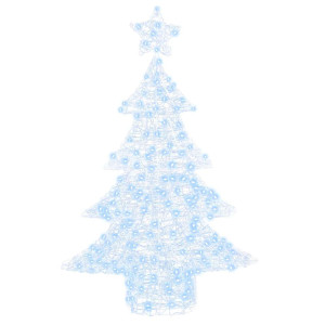 Árbol de Navidad con 100 LED frío 120 cm Acrílico H