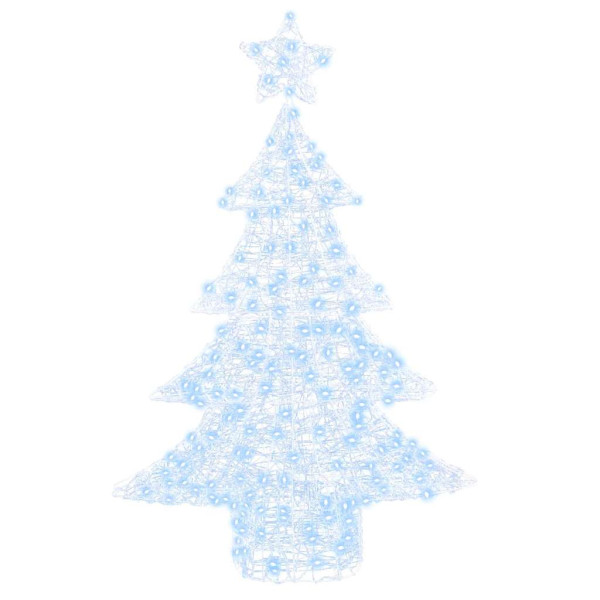 Árbol de Navidad con 100 LED frío 120 cm Acrílico M 2
