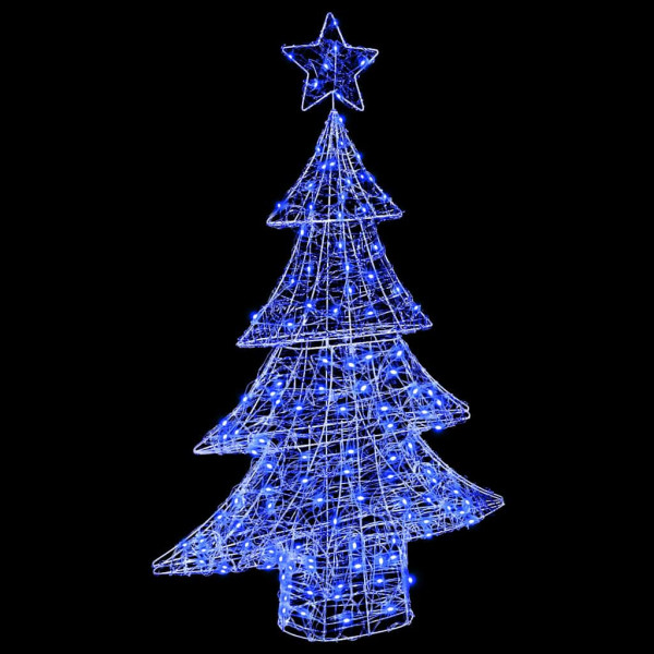 Árbol de Navidad con 100 LED Azul 120 cm Acrílico M 3