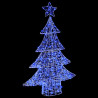 Árbol de Navidad con 100 LED Azul 120 cm Acrílico 3