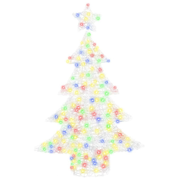 Árbol de Navidad con 100 LED Multicolor 120 cm Acrílico M 2