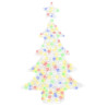 Árbol de Navidad con 100 LED Multicolor 120 cm Acrílico 2