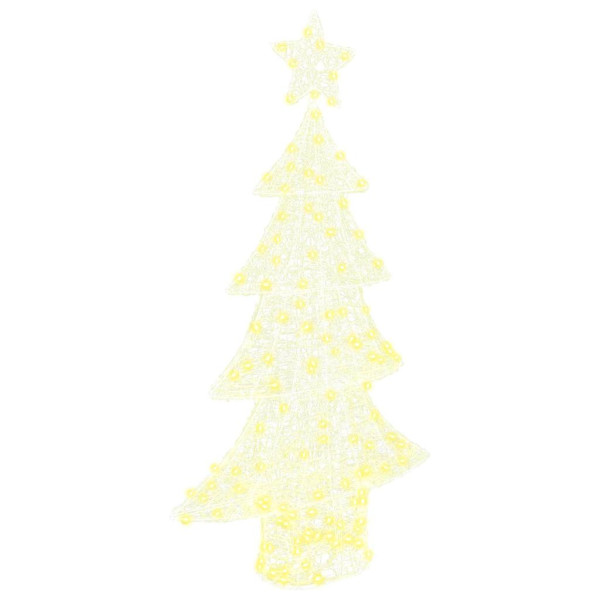 Árbol de Navidad con 160 LED cálido 150 cm Acrílico D