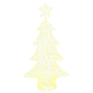 Árbol de Navidad con 160 LED cálido 150 cm Acrílico H