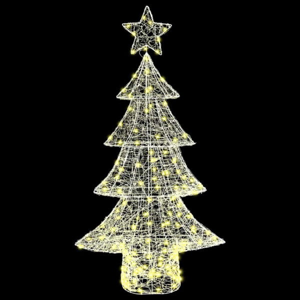 Árbol de Navidad con 160 LED cálido 150 cm Acrílico M 3