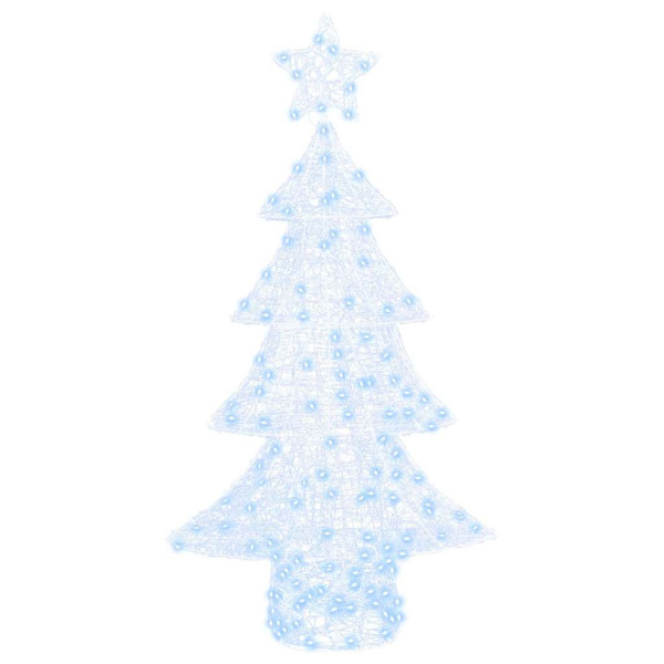 Árbol de Navidad con 160 LED frío 150 cm Acrílico M 2