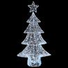 Árbol de Navidad con 160 LED frío 150 cm Acrílico 3