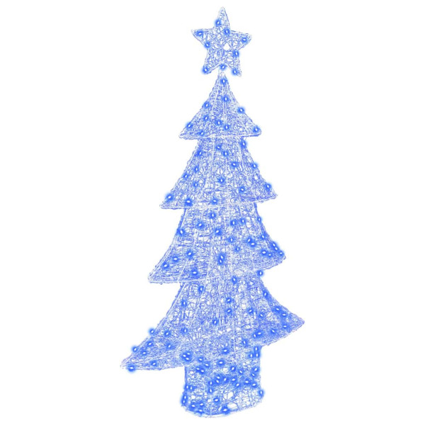 Árbol de Navidad con 160 LED Azul 150 cm Acrílico D