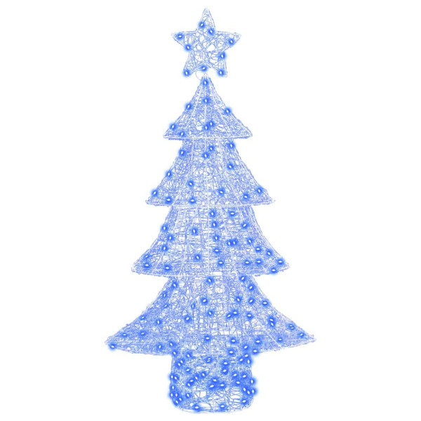 Árbol de Navidad con 160 LED Azul 150 cm Acrílico M 2