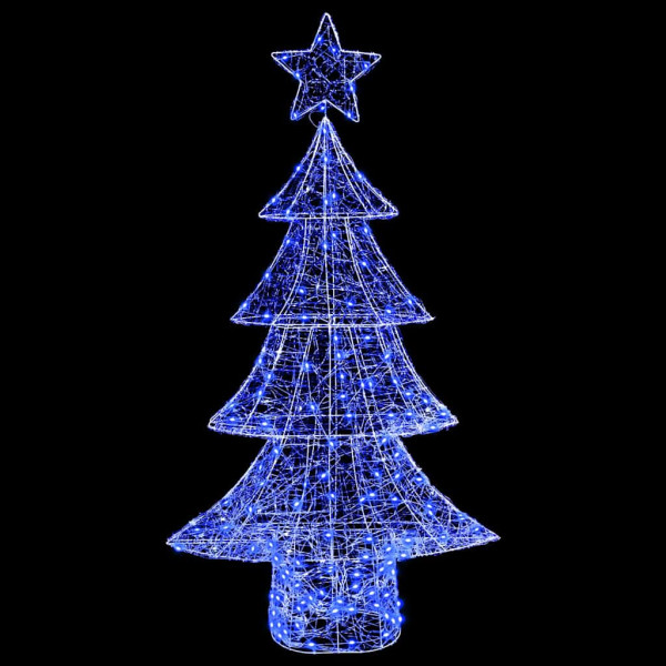 Árbol de Navidad con 160 LED Azul 150 cm Acrílico M 3
