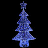 Árbol de Navidad con 160 LED Azul 150 cm Acrílico 3
