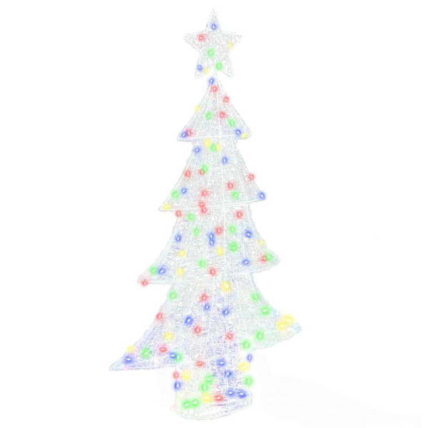 Árbol de Navidad con 160 LED Multicolor 150 cm Acrílico D