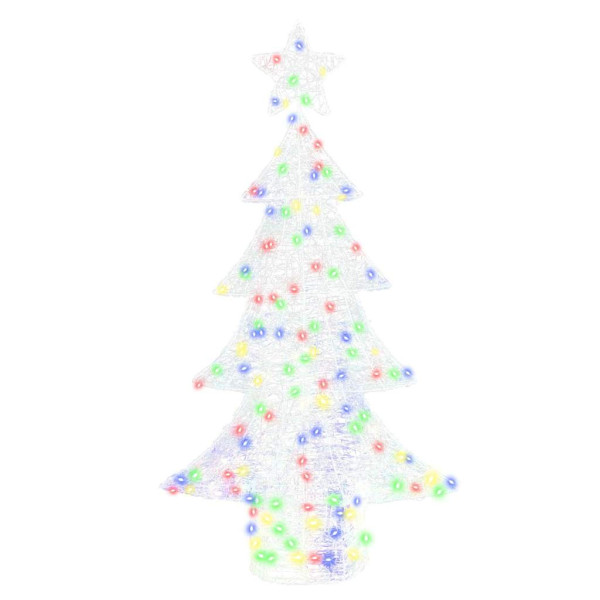 Árbol de Navidad con 160 LED Multicolor 150 cm Acrílico M 2