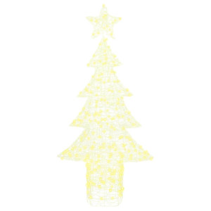 Árbol de Navidad con 240 LED cálido 180 cm Acrílico H