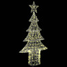 Árbol de Navidad con 240 LED cálido 180 cm Acrílico 3