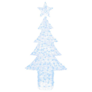 Árbol de Navidad con 240 LED frío 180 cm Acrílico H