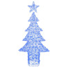 Árbol de Navidad con 240 LED Azul 180 cm Acrílico 2