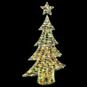 Árbol de Navidad con 120 LED cálido 120 cm PET 3