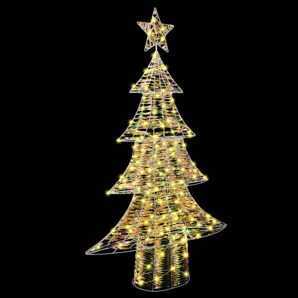 Árbol de Navidad con 160 LED cálido 150 cm PET M 3