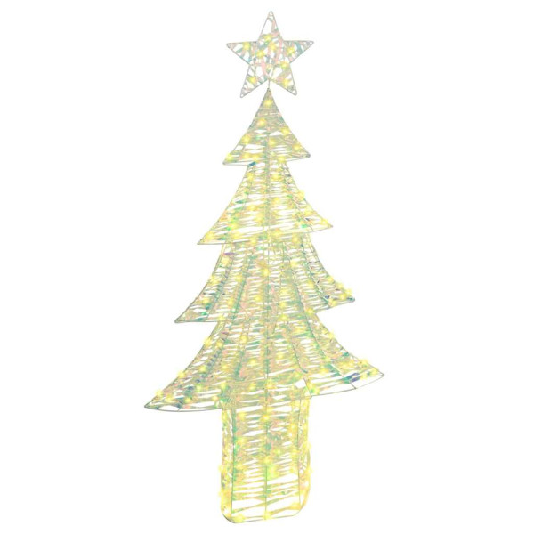 Árbol de Navidad con 240 LED cálido 180 cm PET D