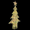 Árbol de Navidad con 240 LED cálido 180 cm PET 3