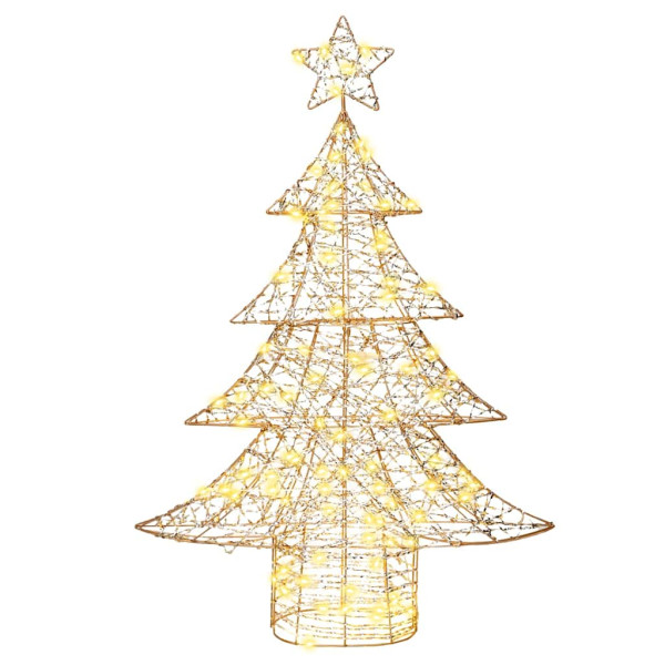 Árbol de Navidad con 120 LED cálido 120 cm PET M 2