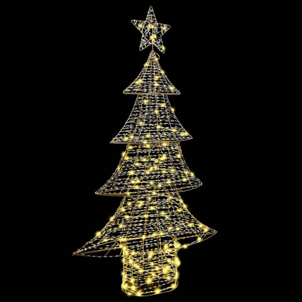 Árbol de Navidad con 160 LED cálido 150 cm PET M 3