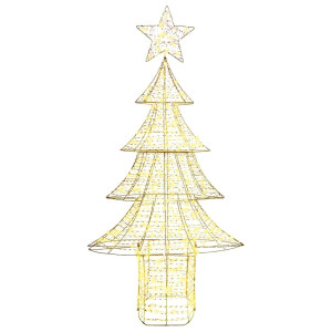 Árbol de Navidad con 240 LED cálido 180 cm PET H