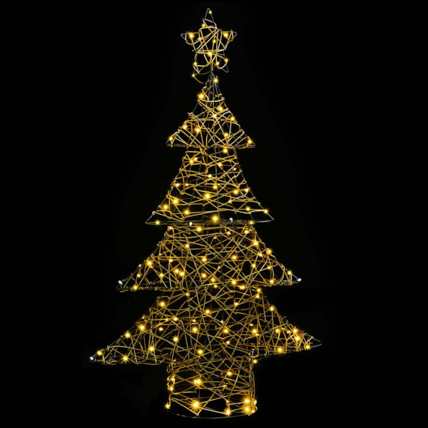 Árbol de Navidad con 120 LED cálido 120 cm Ratán M 2