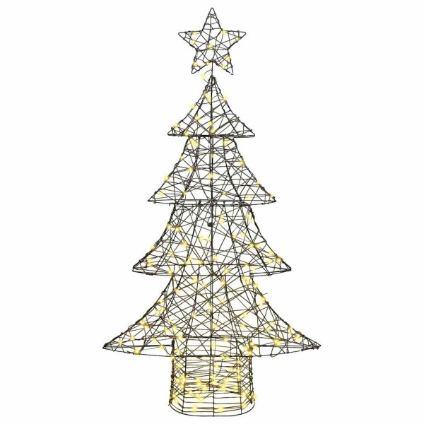 Árbol de Navidad con 160 LED cálido 150 cm Ratán M 2