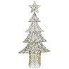 Árbol de Navidad con 240 LED cálido 180 cm Ratán 2