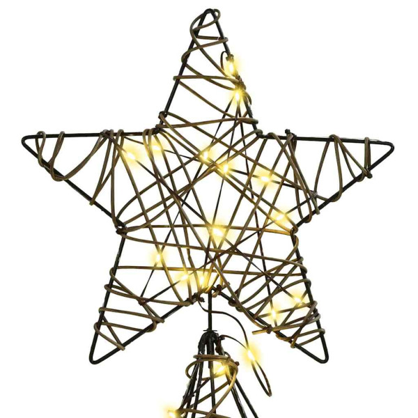 Árbol de Navidad con 240 LED cálido 180 cm Ratán M 5