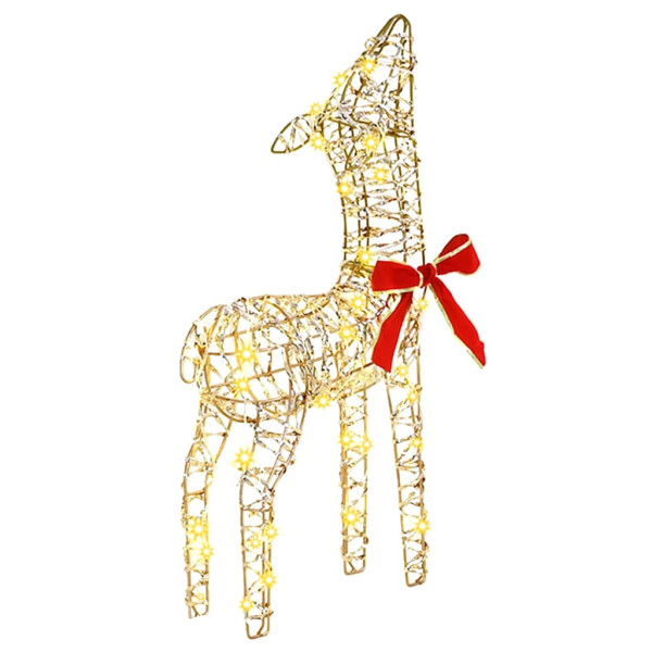 Familia de Renos 3 pcs cálido 128 cm PET M 3