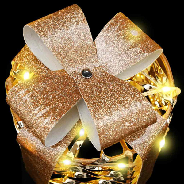 Decoración de caja de regalo 3 pcs cálido 12 cm 15 cm 20 cm PET M 4