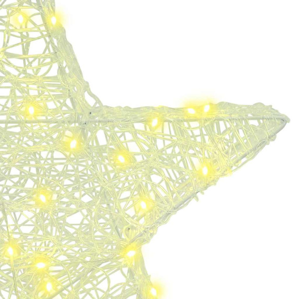 Estrella 3D con 50 LED cálido 55 x 53.5 x 10 cm Acrílico M 4