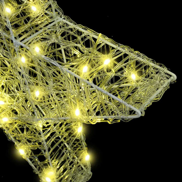 Estrella 3D con 50 LED cálido 55 x 53.5 x 10 cm Acrílico M 5