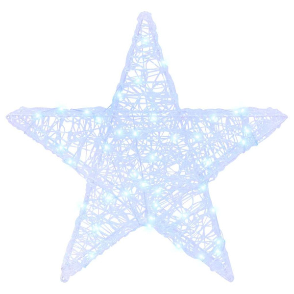 Estrella 3D con 50 LED frío 55 x 53.5 x 10 cm Acrílico M 3