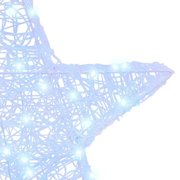 Estrella 3D con 50 LED frío 55 x 53.5 x 10 cm Acrílico M 4