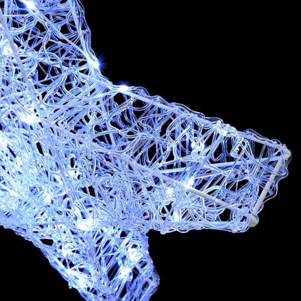 Estrella 3D con 50 LED frío 55 x 53.5 x 10 cm Acrílico M 5